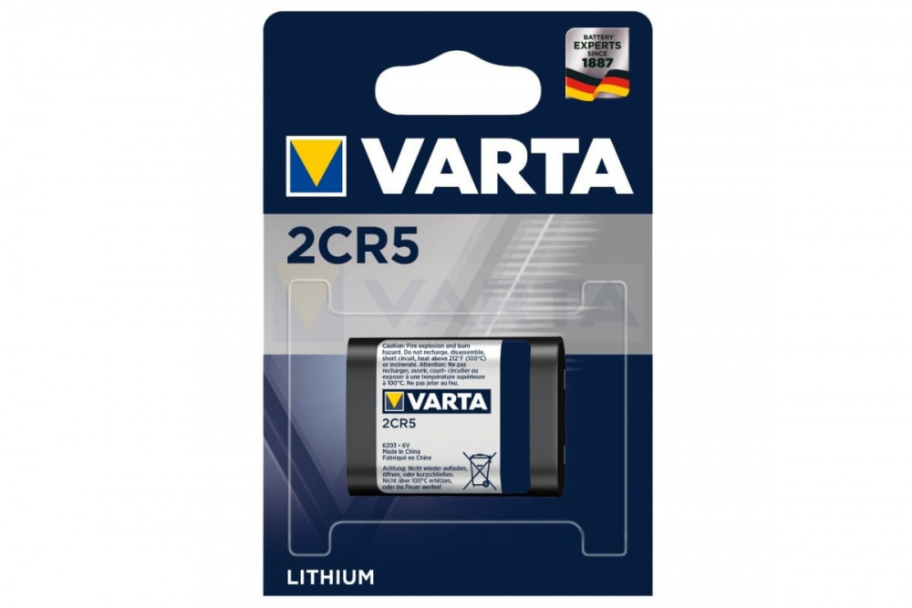 ЭП 2CR5 Varta, блистер (упаковка 1/10)