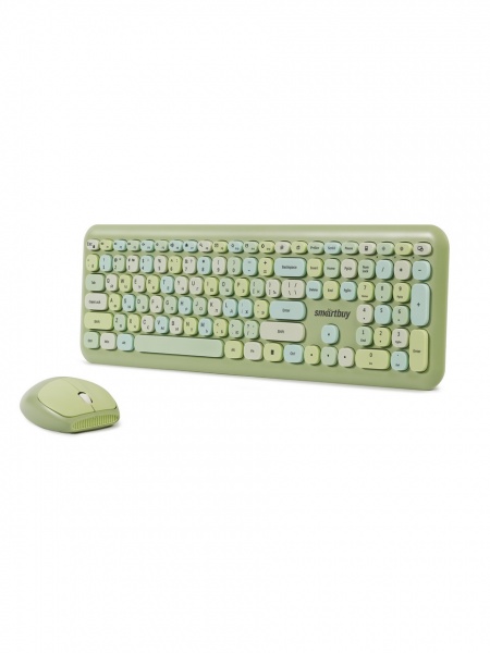 Smartbuy комплект беспроводная клавиатура+мышь 666395AG, зеленый