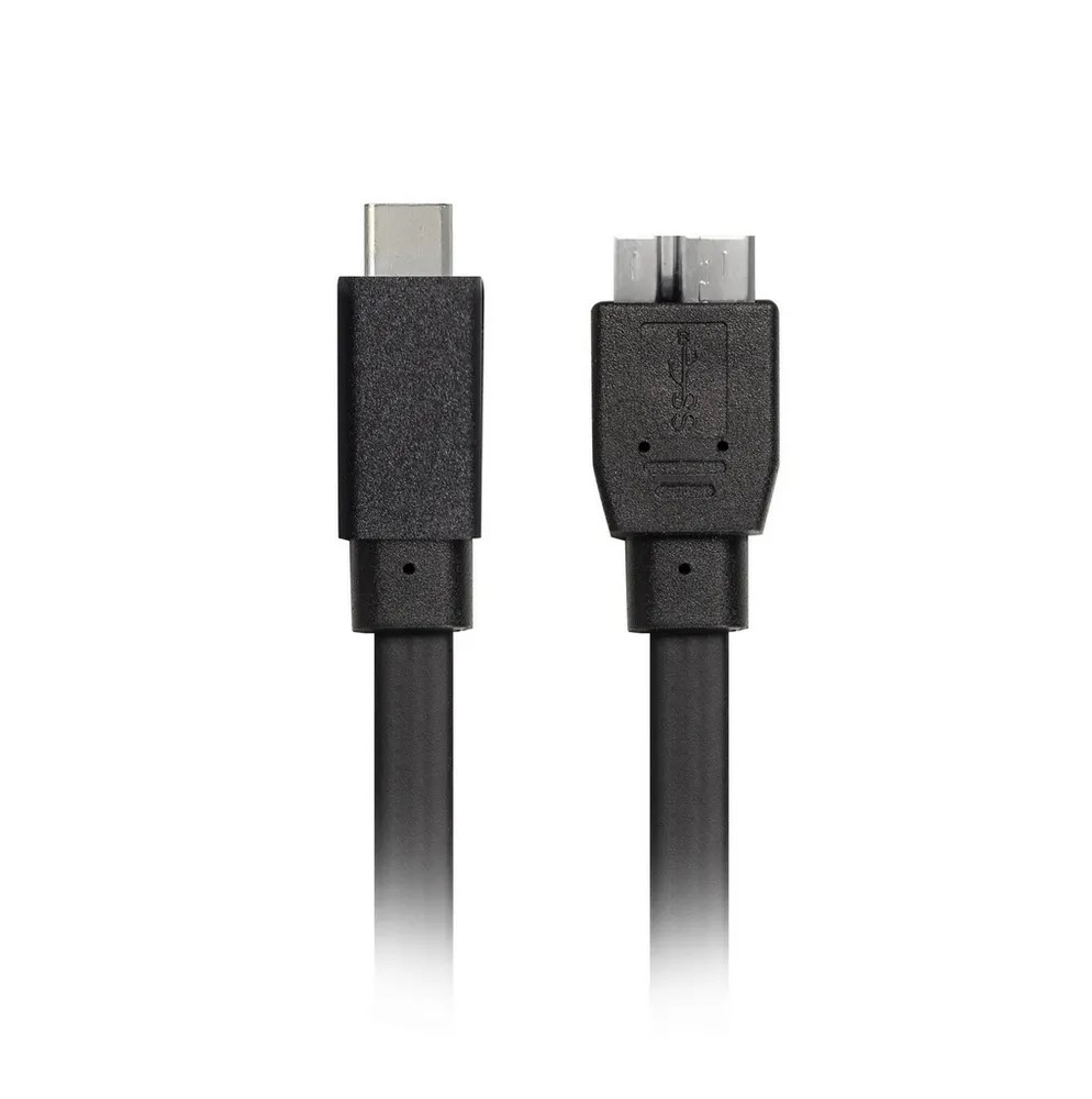 USB 3.1 кабель 0.2м, Type C (вилка) - Micro B (вилка), Smartbuy, плоский, для внешних HDD